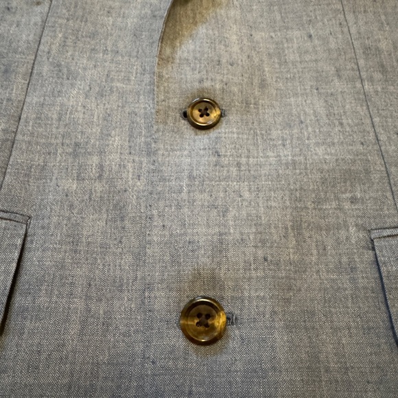 J. Crew Ludlow suit jacket in Italian Wool-Linen size 36R Blue Gray - Picture 6 of 6